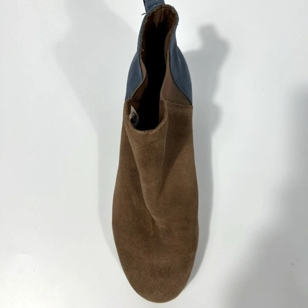NEW TOMS Youth Esme Bark Suede Booties Size Y5.5